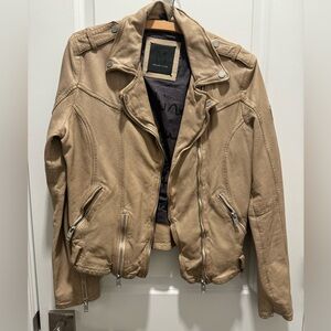 Mauritius 100% leather moto jacket